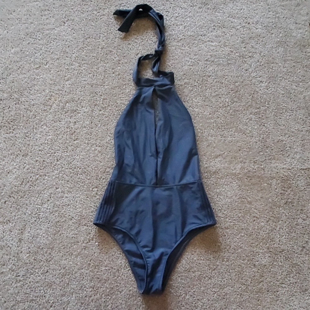 Ripcurl one piece gray swimsuit